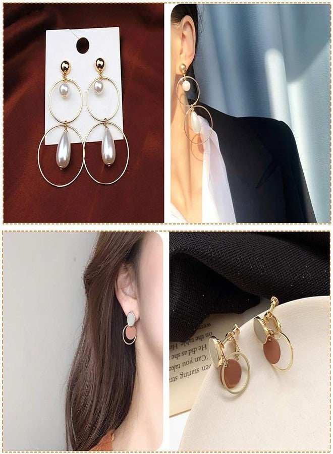 Excellentcrafts Brass Hollow Circle Pendant Charm Links Open Bezel Frames Connectors Round Beading Hoop Earrings for Necklace Bracelet Jewelry Making Resin Craft - Silver Finish (10mm) - Image 5